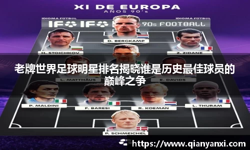 老牌世界足球明星排名揭晓谁是历史最佳球员的巅峰之争